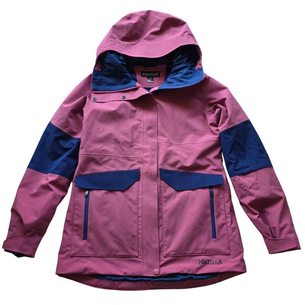 Marmot Women's Hooded Insulated Waterproof Jacket Burgundy Small